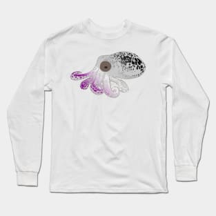 Asexual Flag Spotted Octopus Long Sleeve T-Shirt